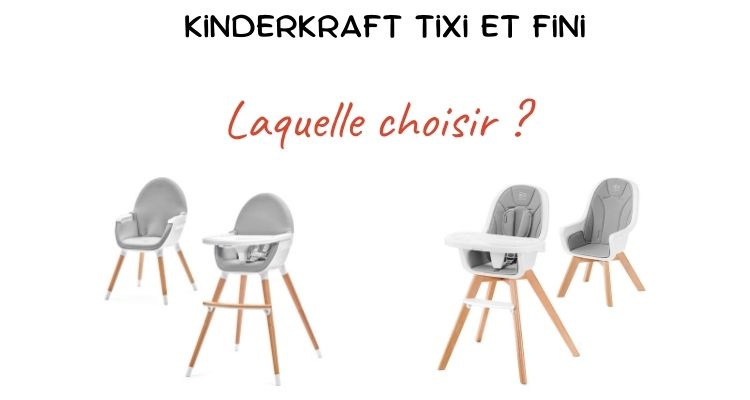 kinderkraft - Chaise Haute Tixi Bois gris